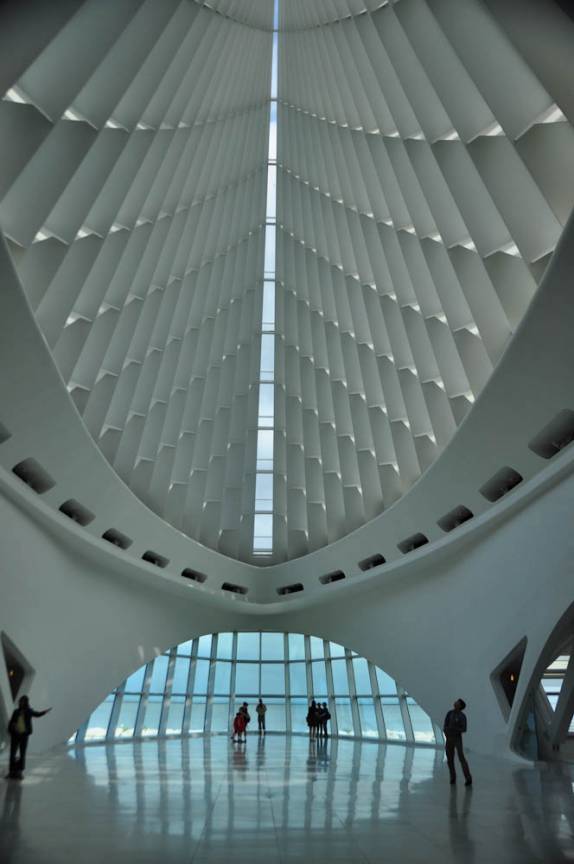 O belo Museu de Artes de Milwaukee, em Wisconsin, nos Estados Unidos